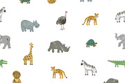 Cute Safari Animals Clipart, an Animal Illustration by GooseFrol (Thumbnail 5 of 14)