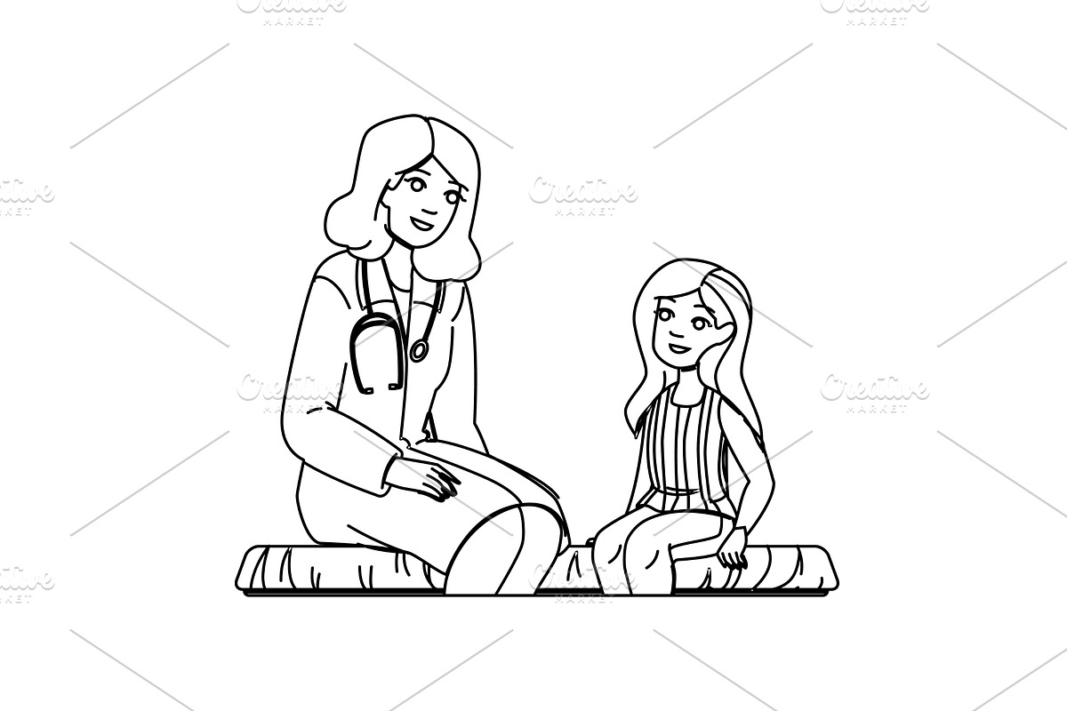 boy pediatricians young patient, a Healthcare Illustration by pikepicture