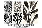 Botanical Silhouettes, a Decorative Illustration by Digital Art Creations (Thumbnail 1 of 6)