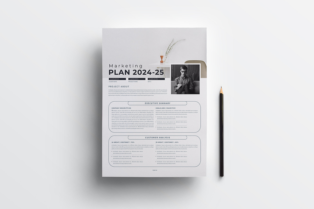 Marketing Plan | MS Word & Indesign, a Stationery Template by obayes (Photo 3 of 6)