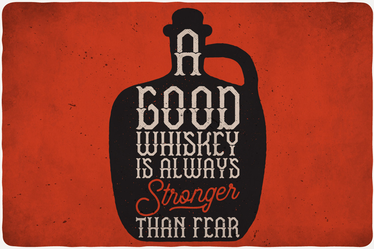 Oldshore Whiskey Typeface preview 5