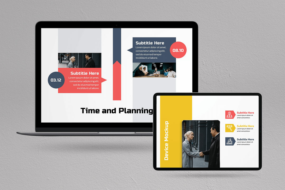 Project Roadmap PowerPoint Template, a Presentation Template by Flat Icons (Photo 3 of 6)