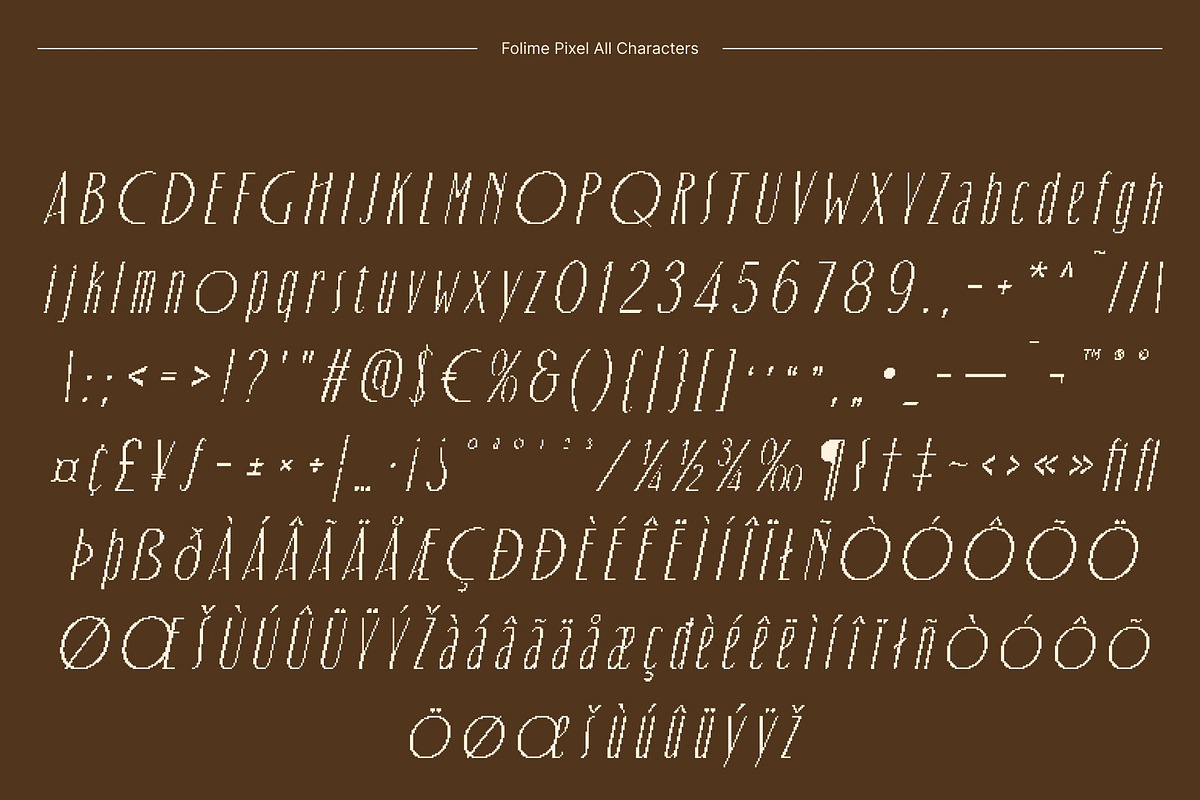 Folime Pixel, a Sans Serif Font by Craft Supply Co. (Photo 8 of 8)