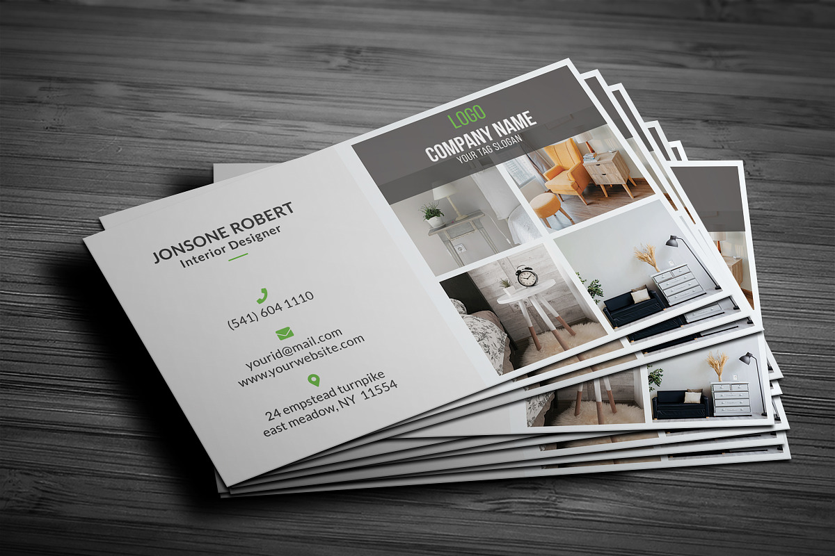 Interior Design Business Card, a Business Card Template by Helal Shop