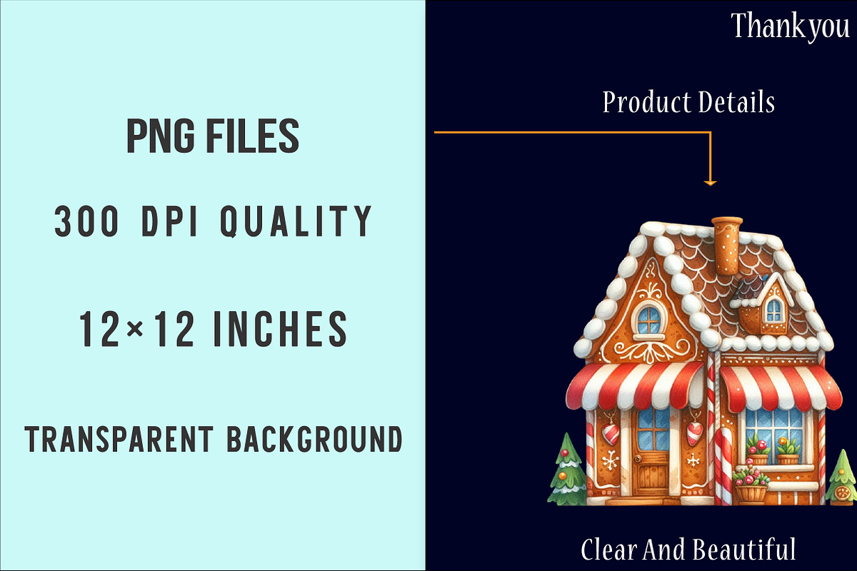 Gingerbread Houses Clipart, an Illustration by SinaCreation (Photo 6 of 7)