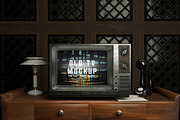 Retro Old Tv Mockup, a Wearable Device Mockup by Artlogs x Modaldesain (Thumbnail 2 of 3)