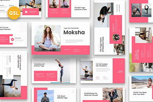 Moksha - Yoga Class Google Slides, a Presentation Template by Fit-tee