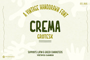 Crema Grotesk Handdrawn Font, a Handwritten Font by Youandigraphics (Thumbnail 1 of 10)