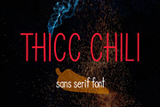 Thicc Chili font, a Sans Serif Font by Phillustrations (Thumbnail 1 of 5)