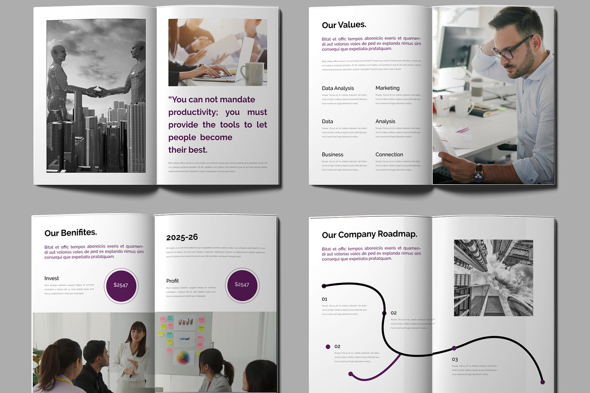 Business Employee Handbook Brochure, a Brochure Template by MightyDesign (Photo 4 of 8)