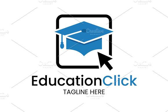 Online Education Click Logo Design preview 2