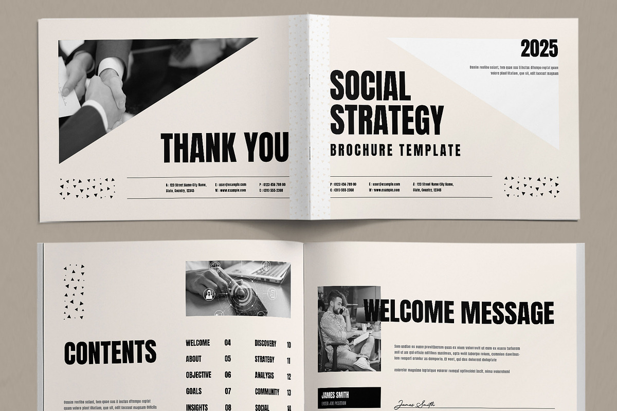 Modern Social Strategy Brochure, a Brochure Template by ContestDesign (Photo 2 of 5)