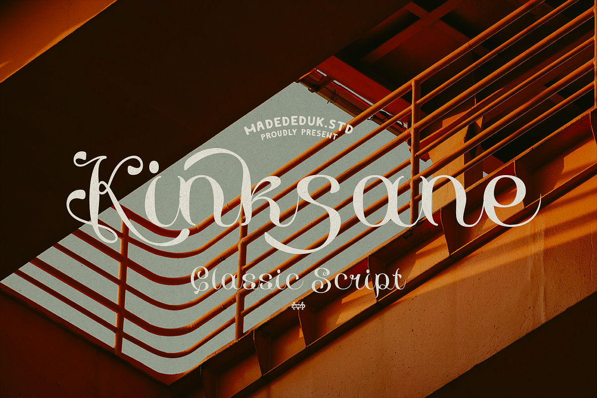 Kinksane Classic Script, a Script Font by madeDeduk (Photo 1 of 10)