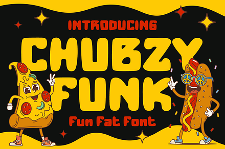 Chubzy Funk Fun Fat Font, a Font by PutraCetol Studio