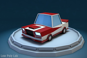 Low Poly Racing Car