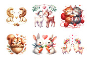 Valentine's Animal Couples, an Illustration by Design Market (Thumbnail 4 of 5)