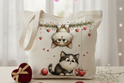 Whimsical Valentine Cat Clipart PNG, an Animal Illustration by maryamdesignarts (Thumbnail 11 of 12)