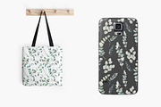Eucalyptus watercolor pattern, a Pattern Graphic by Eisfrei (Thumbnail 4 of 5)