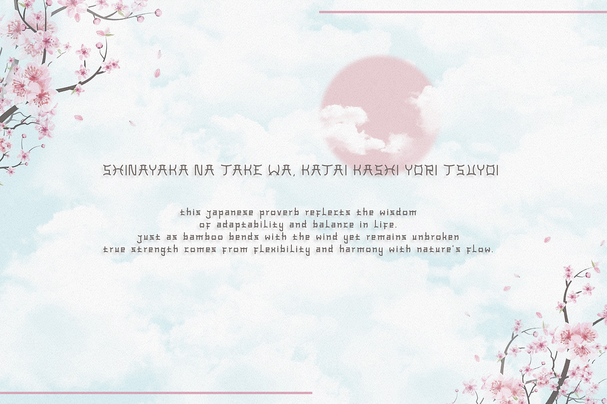 HANAMI – Elegant Japanese Font, a Symbol Font by MEANDSTUDIO (Photo 2 of 9)