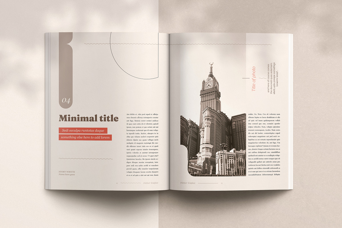 Distinct Indesign Template, a Magazine Template by Luuqas Design (Photo 9 of 18)