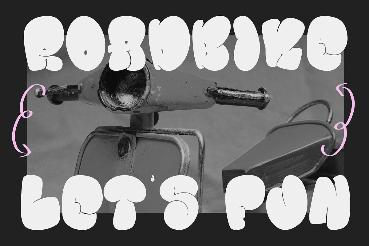 Poppoly Graffiti Bubble Display Font, a Handwritten Font by Maulana Creative (Photo 6 of 7)