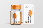 Mini Pill Bottle Mockup with Cap, a Cups & Container Mockup by Mockupdaddy (Thumbnail 18 of 27)