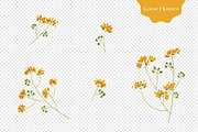 Dainty Yellow Floral Pattern, a Pattern Graphic by Tayla de Beer (Thumbnail 3 of 9)