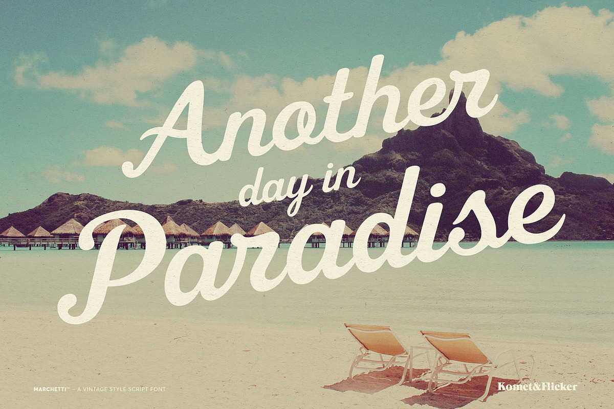 Marchetti - A Vintage Style Script, a Script Font by Komet & Flicker (Photo 5 of 15)