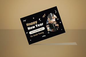 Happy New Year Greeting Card