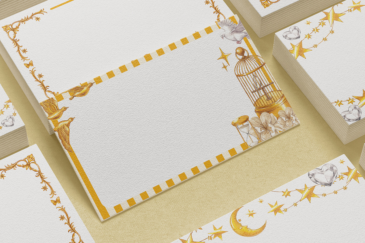 LaLuxe Vintage White & Goldorem, a Decorative Illustration by CreativeValuation (Photo 7 of 11)
