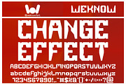 Change Effect font, a Font by weknow (Thumbnail 1 of 8)