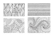 20 Abstract line art backgrounds, a Decorative Illustration by Somjai King (Thumbnail 5 of 6)