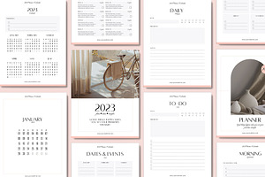 2023 Canva Planner & Calendar Kit V3