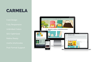 Carmela - Responsive WordPress Theme, a WordPress Template by SiloCreativo
