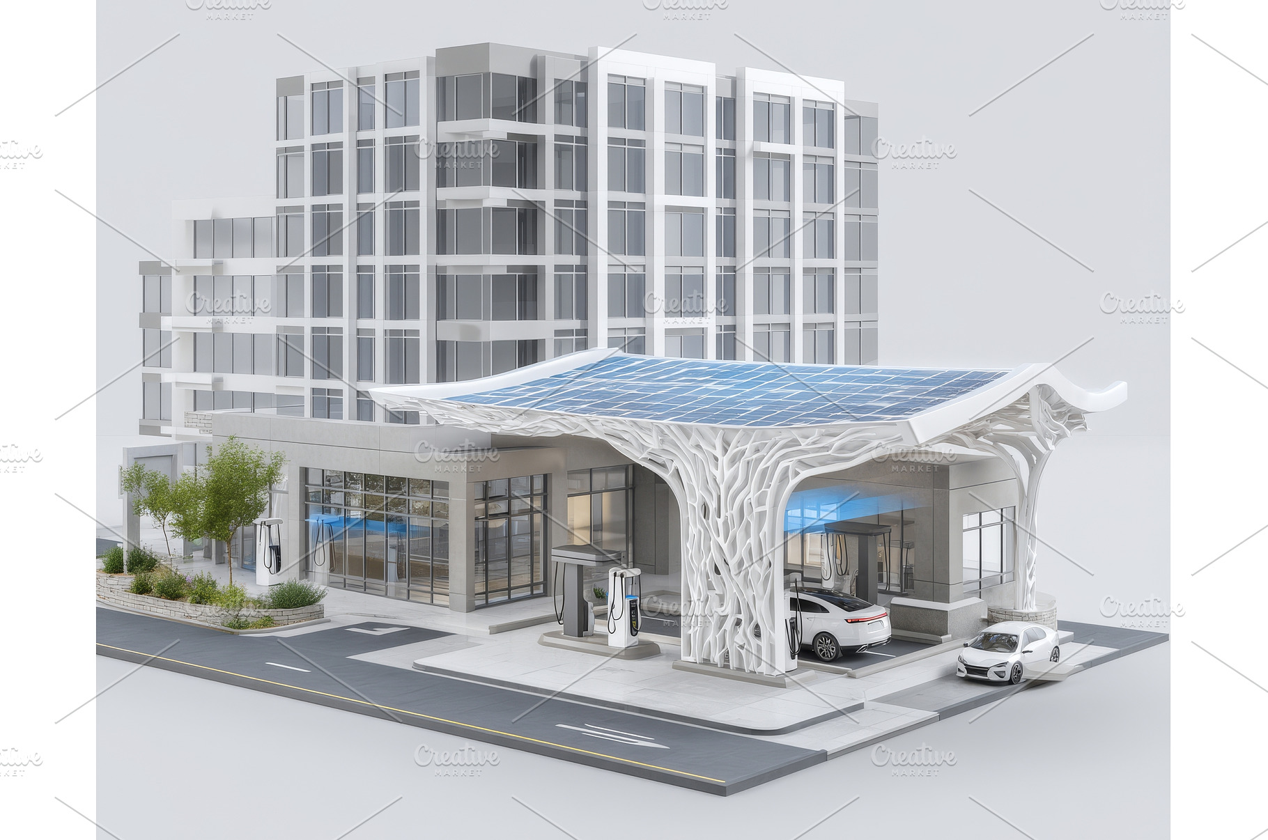 A 3D rendering image shows a, a Transportation Photo by ZinetroN