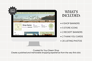 Coastal Etsy Shop Kit Template, a Branding & Logo Template by Anna Design Studio (Thumbnail 2 of 8)
