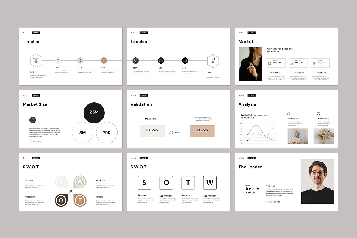Minimal Project Proposal Template, a Presentation Template by evgenystudio