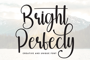 Bright Perfecly Script Font