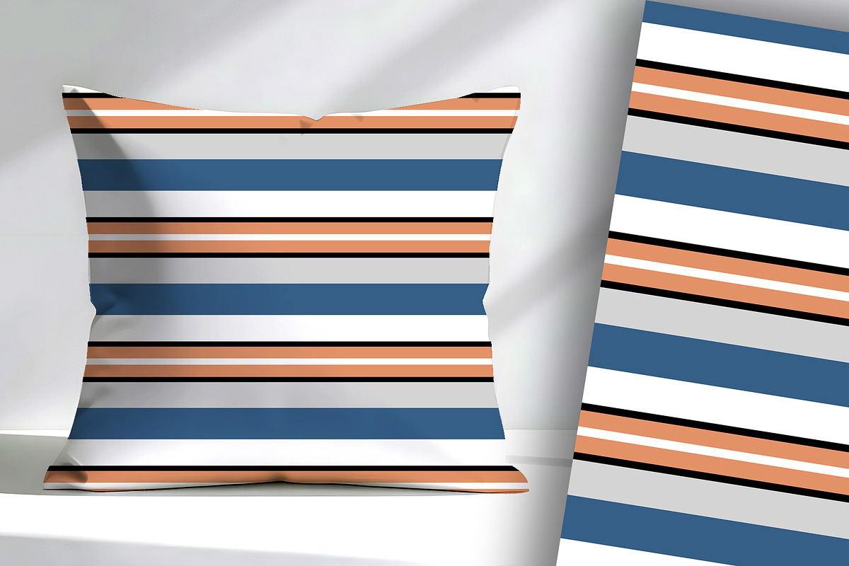 Peach Blue and Grey and Retro 60s, a Pattern Graphic by Sharon Schwalbe (Photo 3 of 5)