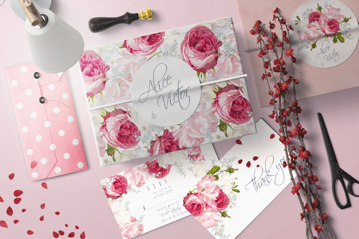 Wedding invitations BUNDLE, an Invitation Template by Purple-Bird (Photo 3 of 28)