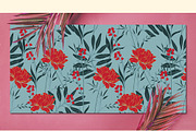 12JPG/EPS Tropical floral pattern, a Pattern Graphic by Theraphosath (Thumbnail 13 of 22)