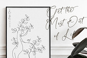 Aloruty Fortune Beauty Calligraphy, a Script Font by Letterena Studios Script (Thumbnail 2 of 15)