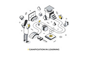 Isometric Lined Illustrations Set, an Education Illustration by Rassko (Thumbnail 13 of 13)