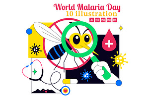 10 World Malaria Day Illustration, an Illustration by denayunebgt