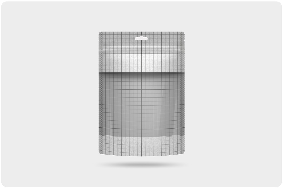 Stand-Up Pouch with Window Mockup, a Packaging Mockup by Reformer Mockup