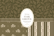 Oak & Acorn Autumn Patterns - Olive, a Pattern Graphic by Eclectic Anthology (Thumbnail 2 of 13)