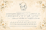 Antique Blossom Monogram, a Handwritten Font by Yoga Letter (Thumbnail 7 of 7)