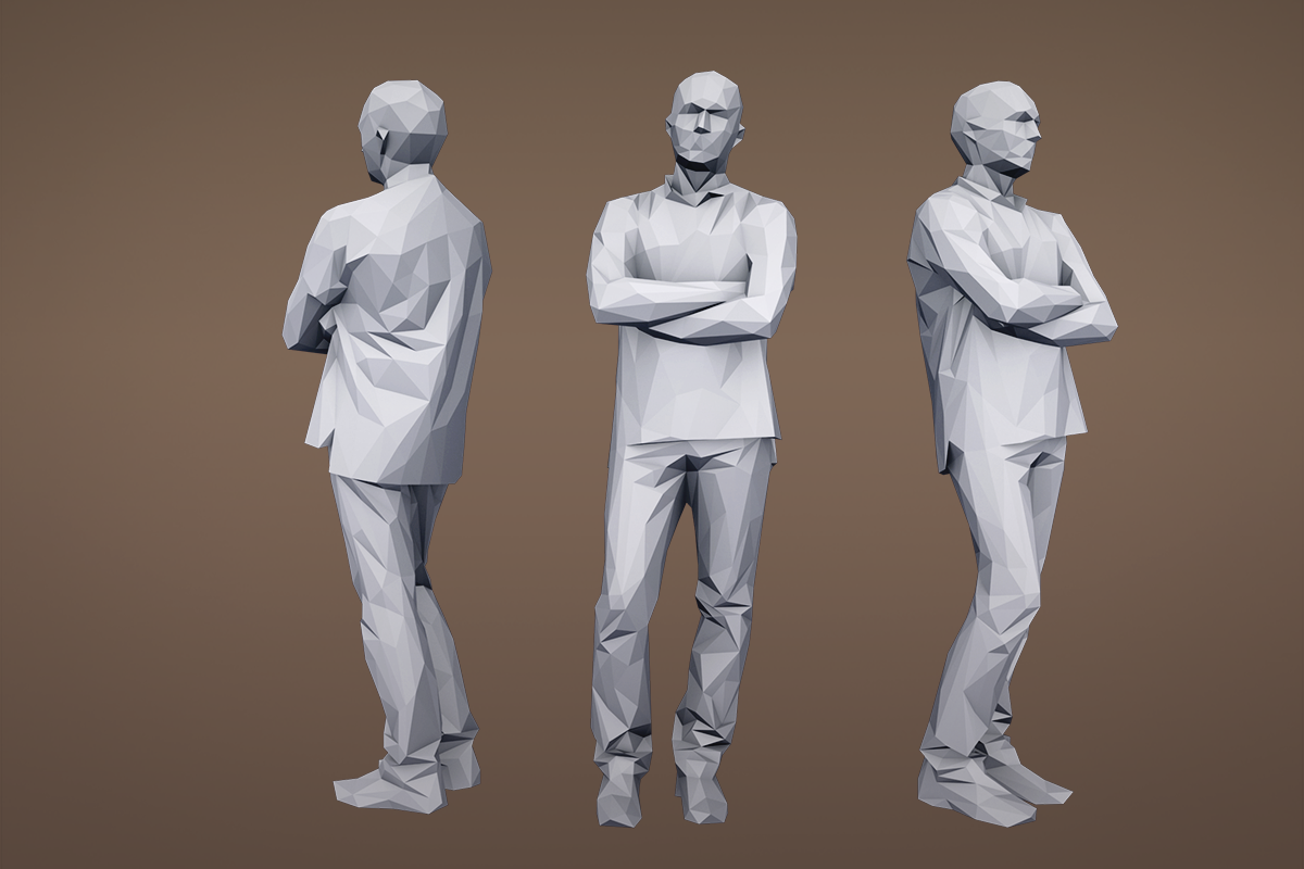 Lowpoly People Casual Pack Volume 1, a Characters & Person 3D Model by Kanistra Studio (Photo 8 of 8)