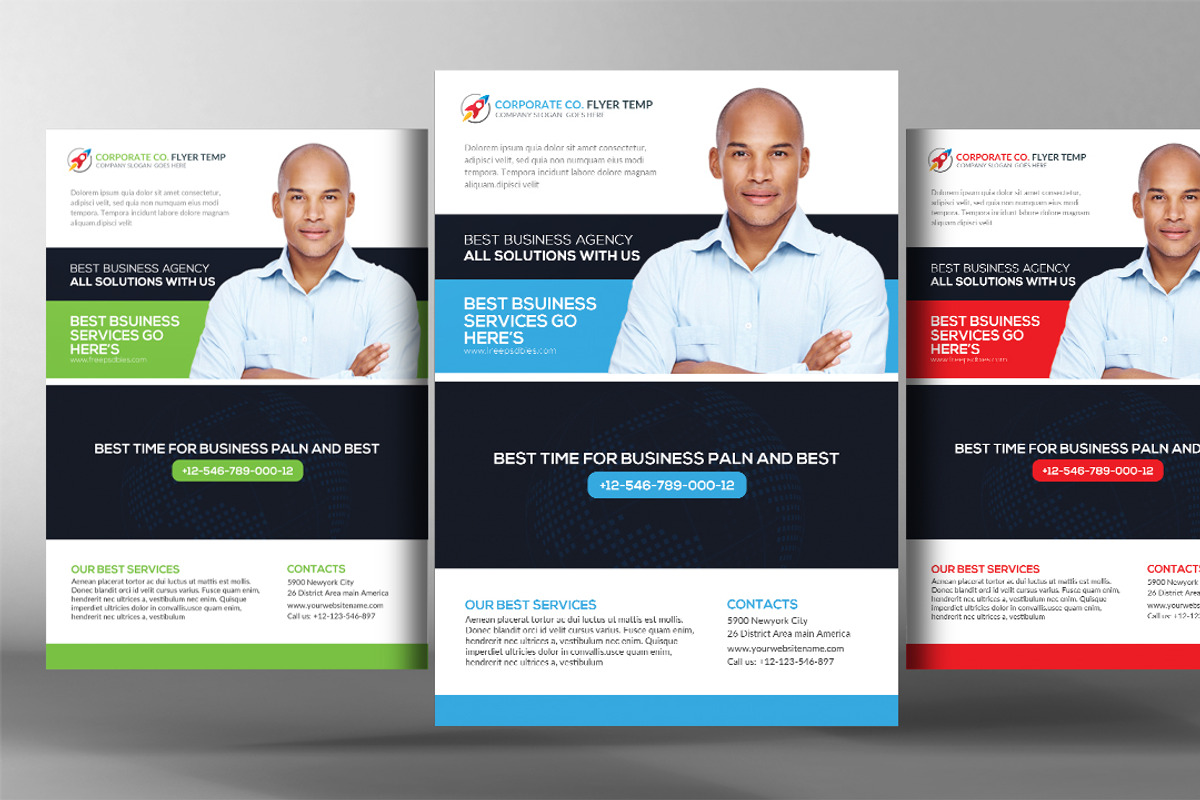 3 Accounting Firm Flyers Bundle, a Flyer Template by graphicforest ...
