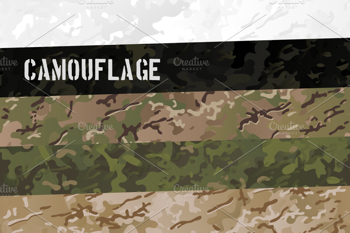 Military Camouflage Patterns Sets, a Pattern Graphic by Poloviiinkin (Photo 1 of 3)